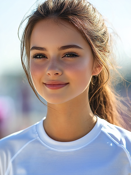 Radiant Smile Young Woman