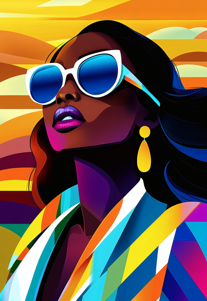Radiant Woman in Sunglasses