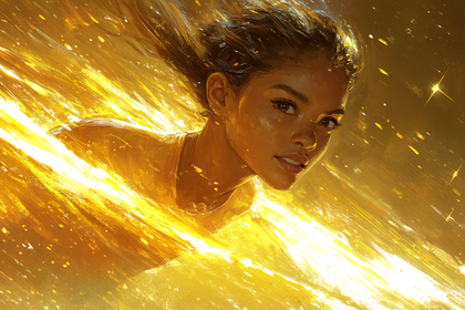 Radiant Woman Portrait
