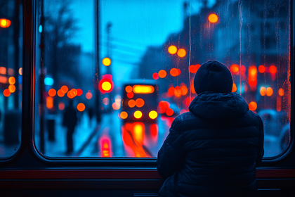 Rain-Kissed City View