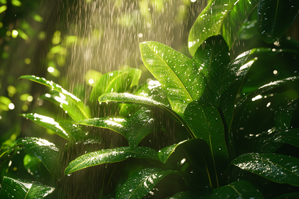 Rain-Kissed Foliage