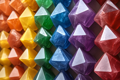 Rainbow Array of Gemstones