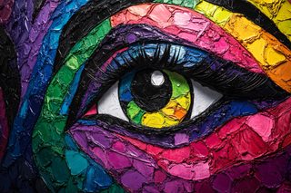 Rainbow Eye Art