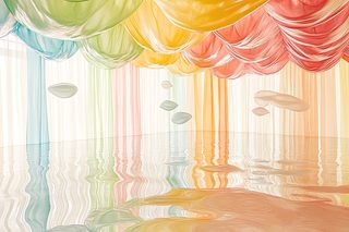Rainbow Fabric Canopy