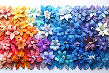 Rainbow Flower Arrangement