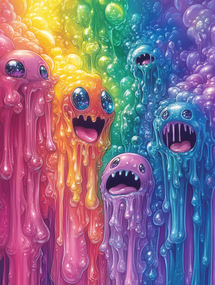 Rainbow Goo Monsters