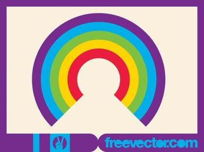 Rainbow Icon Free Vector