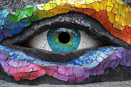 Rainbow Mosaic Eye