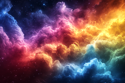 Rainbow Nebula Clouds