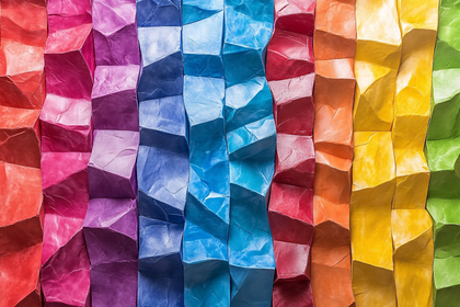 Rainbow Origami Texture