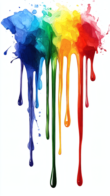 Rainbow Paint Drip