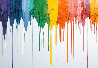 Rainbow Paint Drips