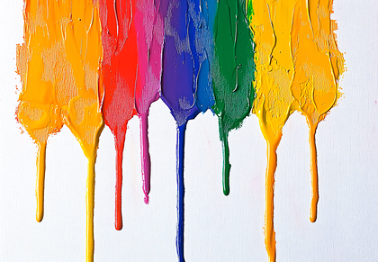 Rainbow Paint Drips