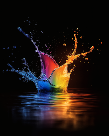 Rainbow Paint Splash
