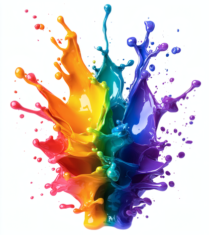 Rainbow Paint Splash