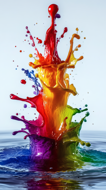 Rainbow Paint Splash