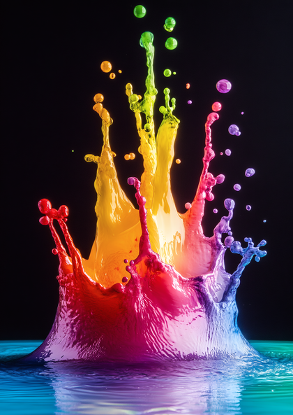 Rainbow Paint Splash