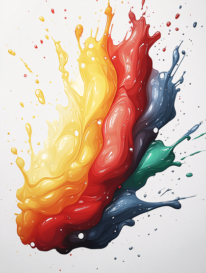 Rainbow Paint Splash