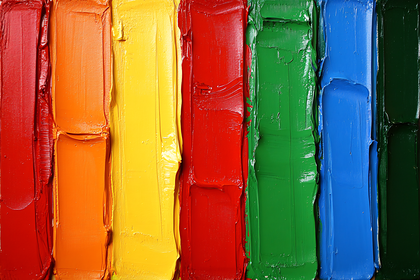 Rainbow Paint Strokes