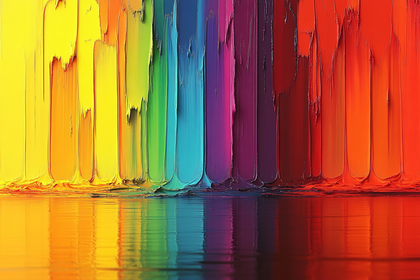 Rainbow Paint Strokes