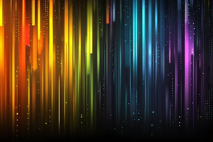 Rainbow Spectrum Vertical Lines Abstract