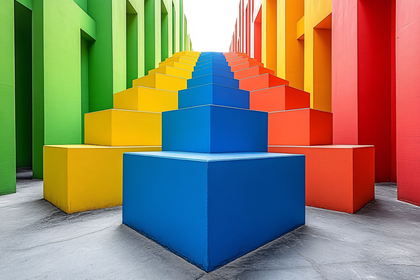 Rainbow Steps Leading to Infinity