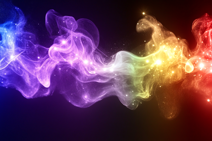 Rainbow Swirl Abstract