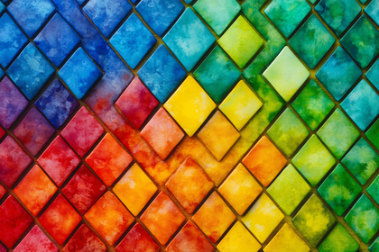 Rainbow Tile Mosaic