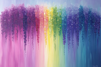 Rainbow Wisteria Blooms