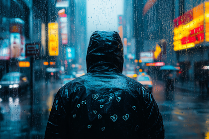 Raincoat Romance in the City