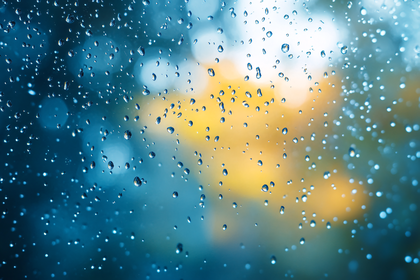 Raindrops on Glass