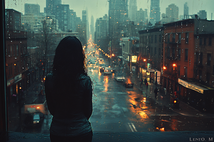 Rainy City View