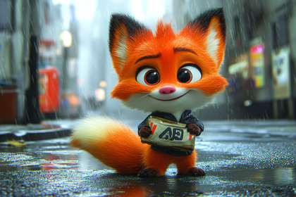 Rainy Day Fox Delivery