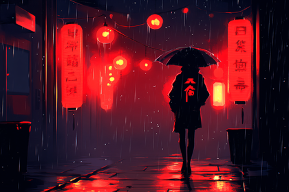 Rainy Night in Japan