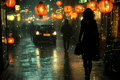 Rainy Night Lantern Walk