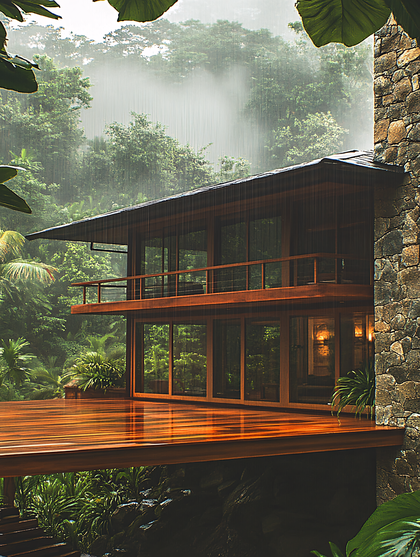 Rainy Tropical House