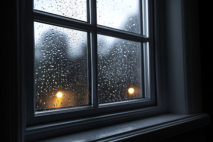 Rainy Window View