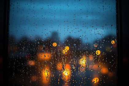 Rainy Window View