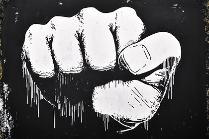 Raised Fist Art