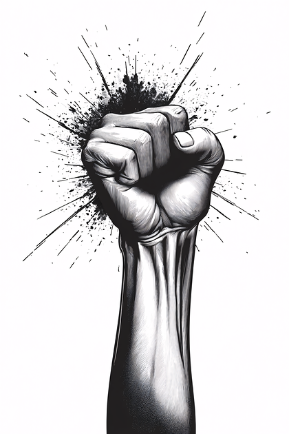 Raised Fist of Protest