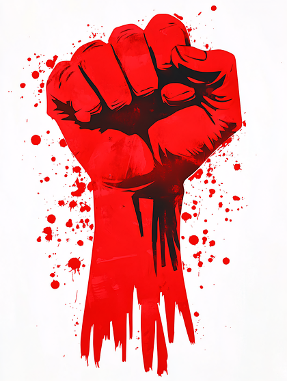 Raised Red Fist