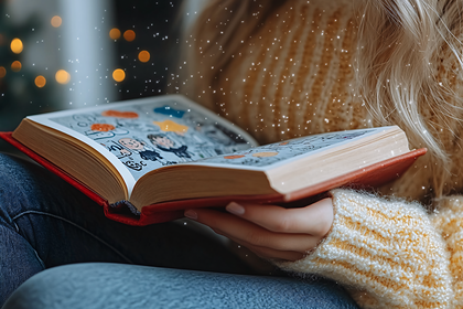 Reading Time: A Cozy Moment with a Book