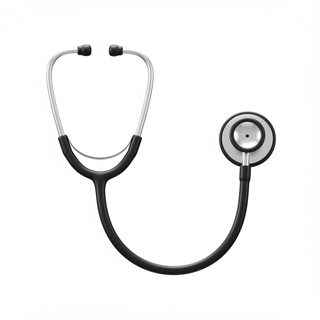 black medical stethoscope