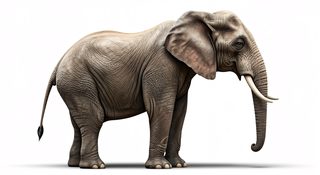 african elephant profile