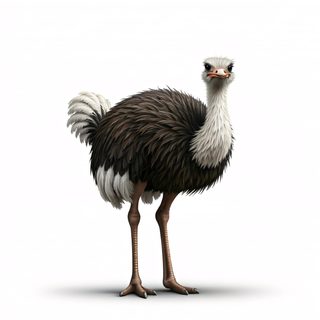 full body ostrich