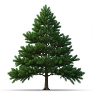 isolated pine tree