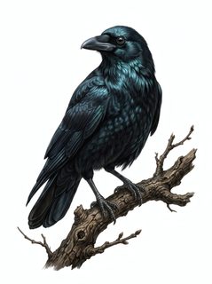 raven on branch