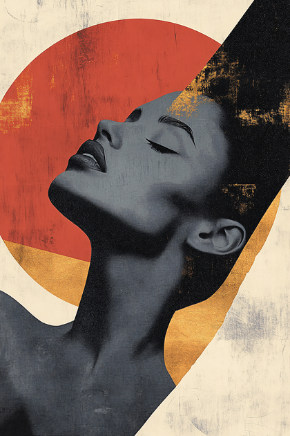 Reclining Woman Abstract Art