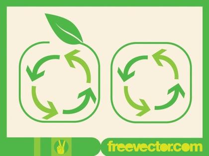 Recycling Arrows Symbol Free Vector