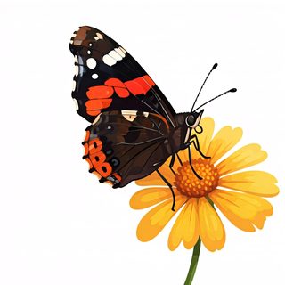 red-admiral-butterfly-flower